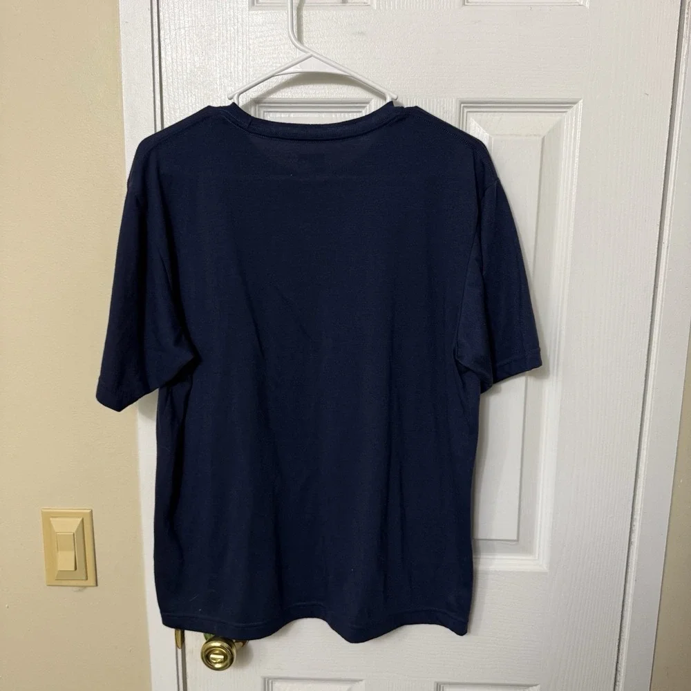 The North Face Men's Navy Blue Vapor Wick T-Shirt Medium Workout Running Hiking